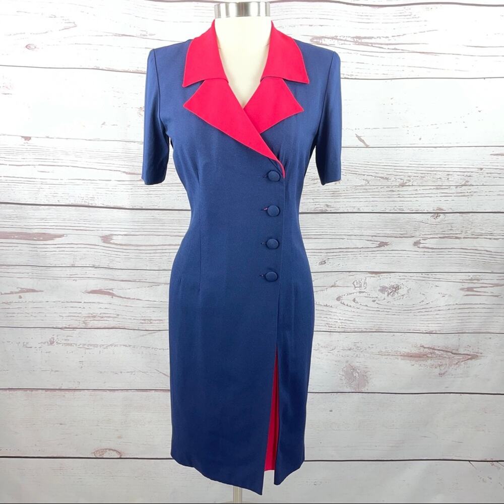 Bahari Group vintage navy and pink peek a book front